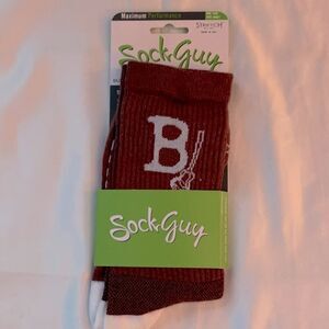 Sock Guy Boys Maroon lacrosse Socks NWT